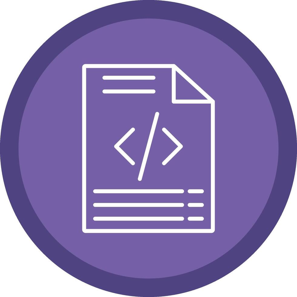 Coding Line Multi Circle Icon vector