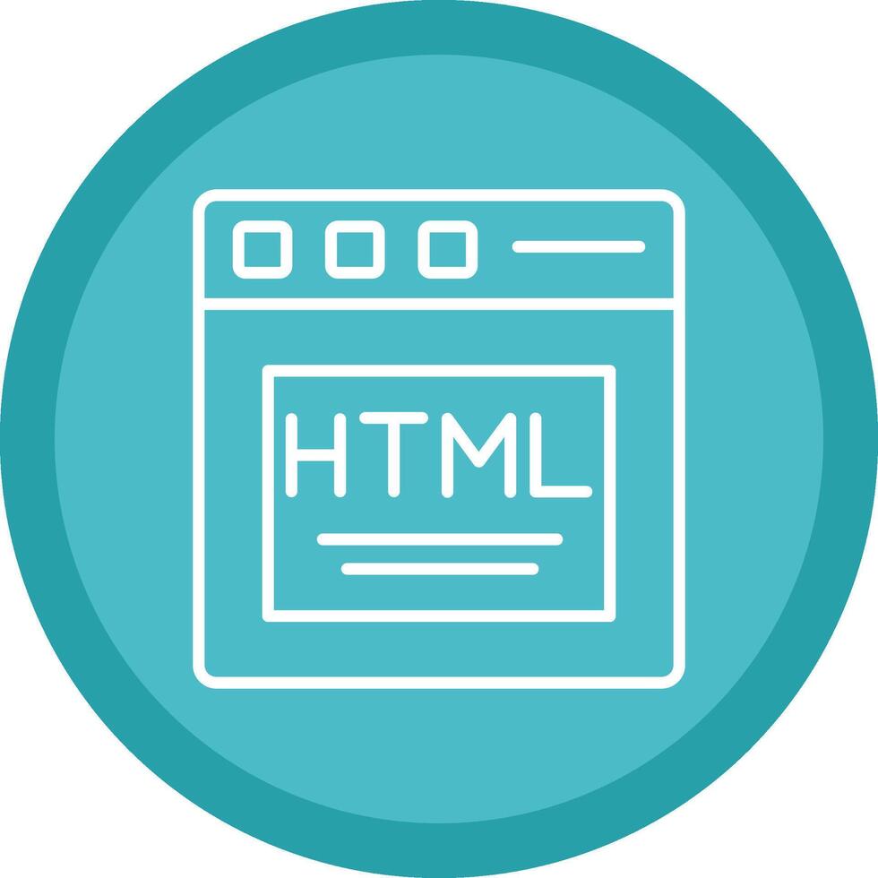 Html Line Multi Circle Icon vector