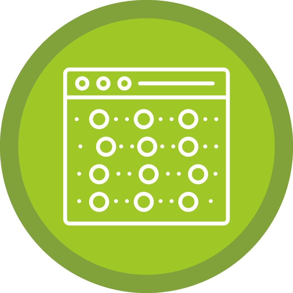 Recognition Line Multi Circle Icon vector