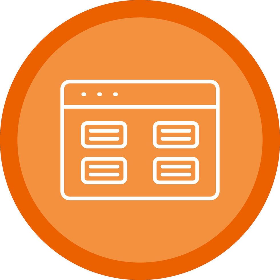 Tasks Line Multi Circle Icon vector