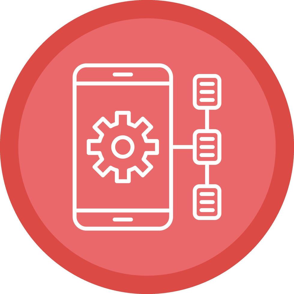 Task Line Multi Circle Icon vector