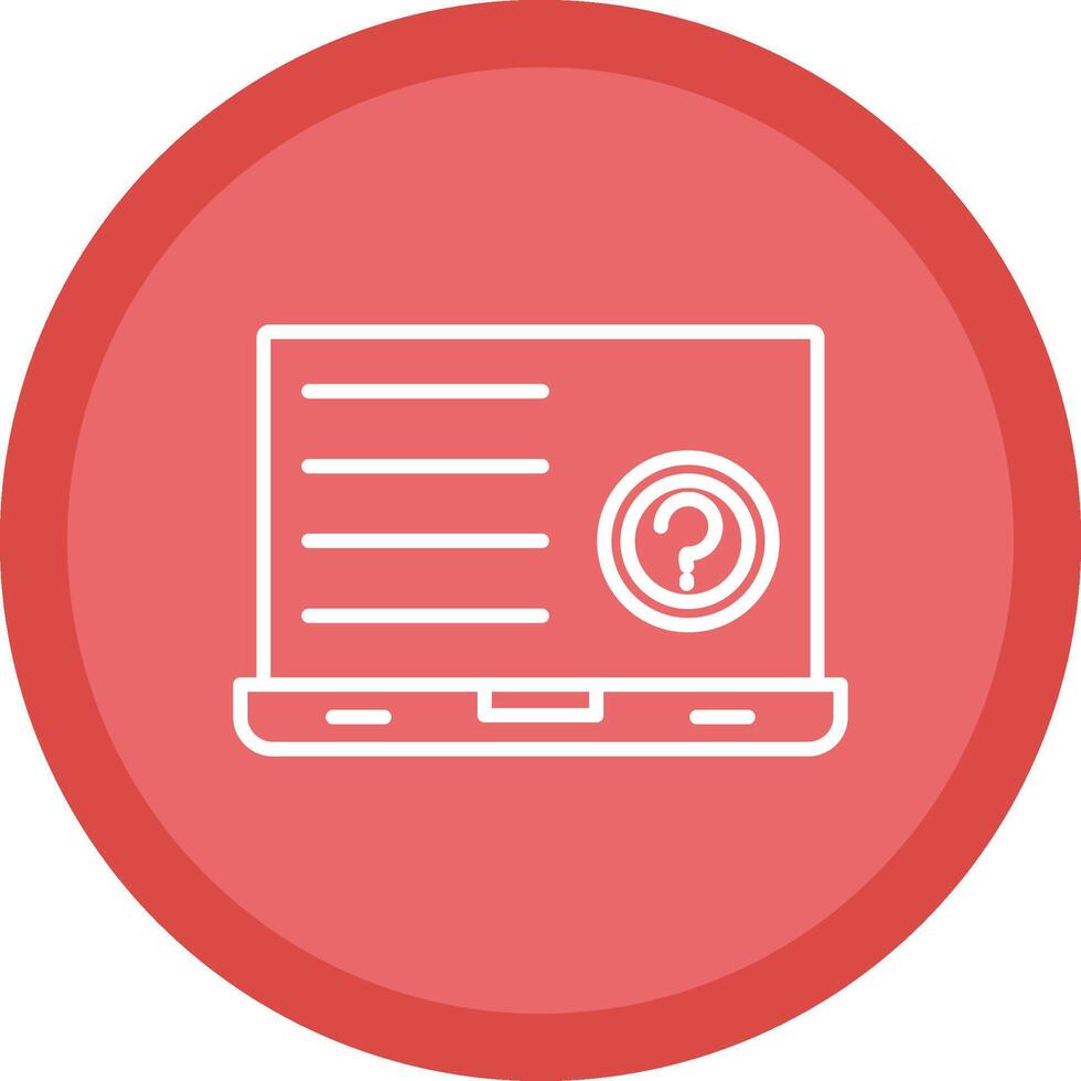 Question Line Multi Circle Icon vector