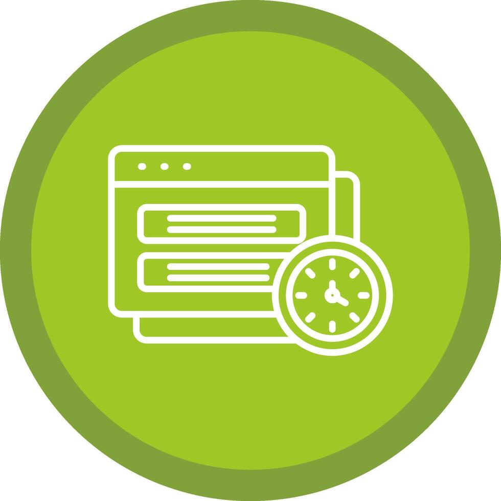 Tasks Line Multi Circle Icon vector