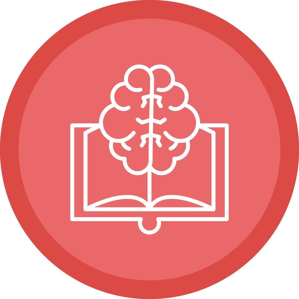 Book Line Multi Circle Icon vector