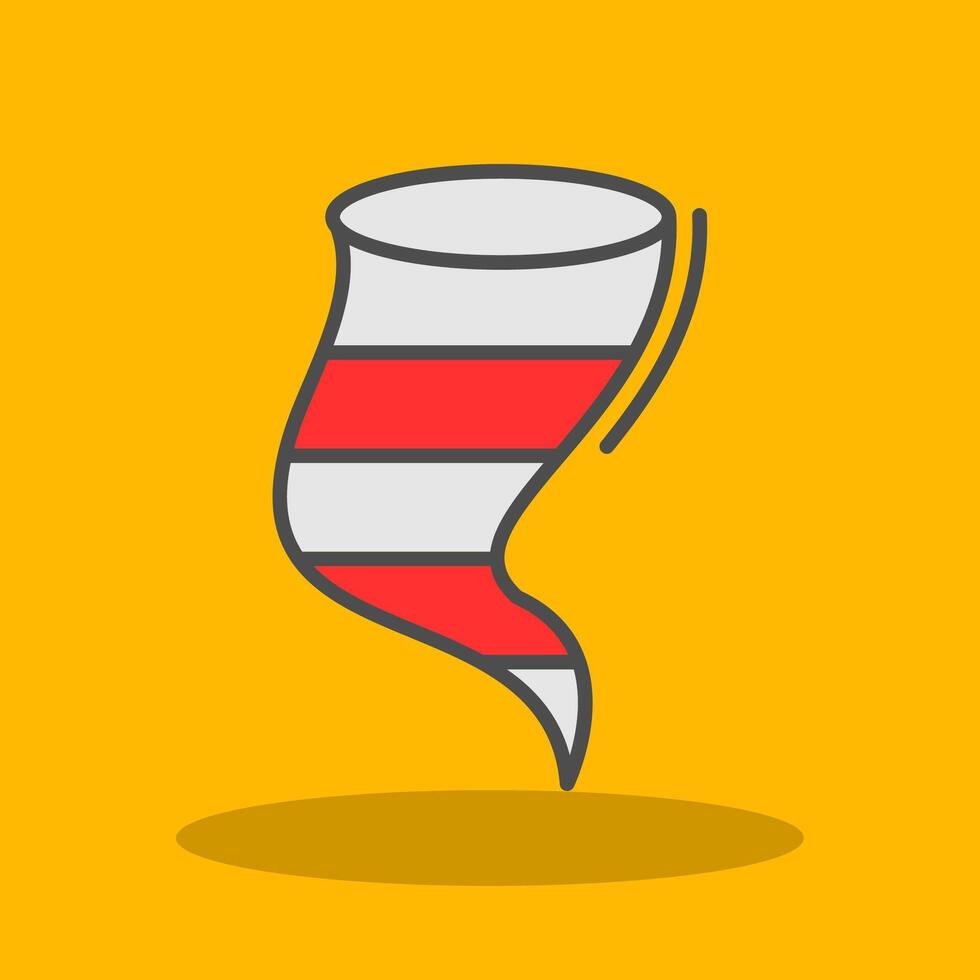 Twister Filled Shadow Icon vector