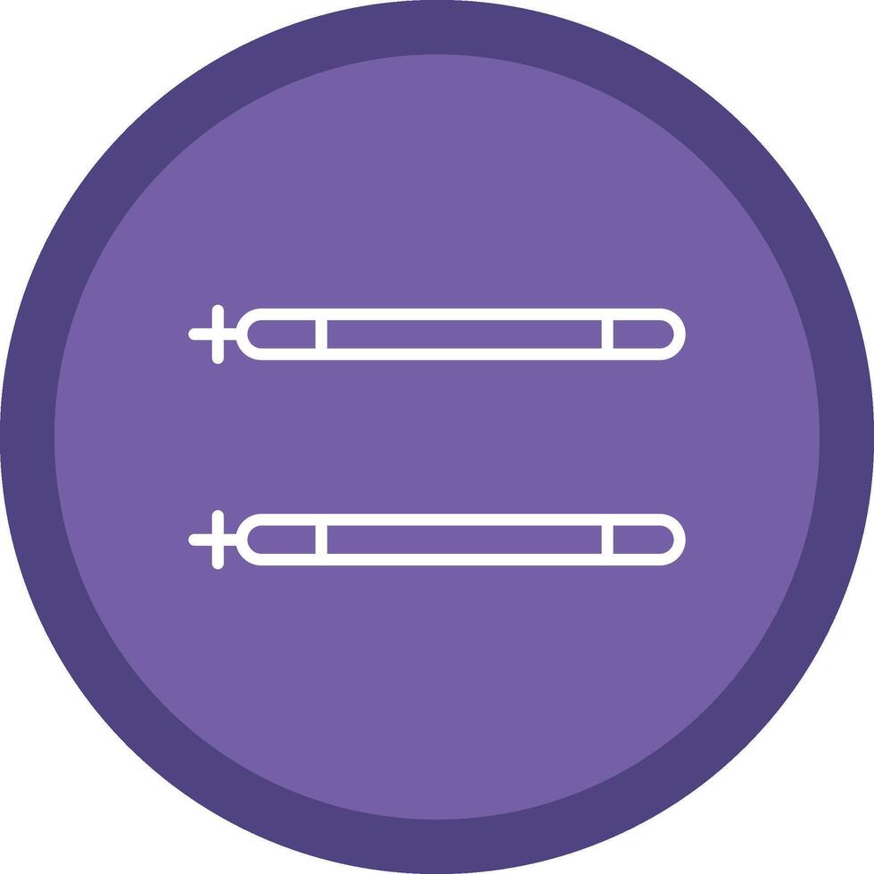 Sticks Line Multi Circle Icon vector