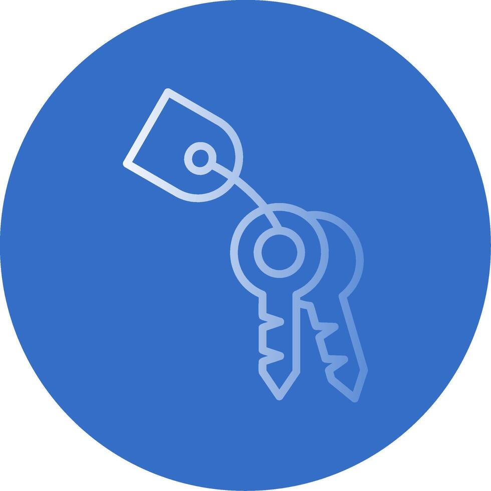 Keys Flat Bubble Icon vector
