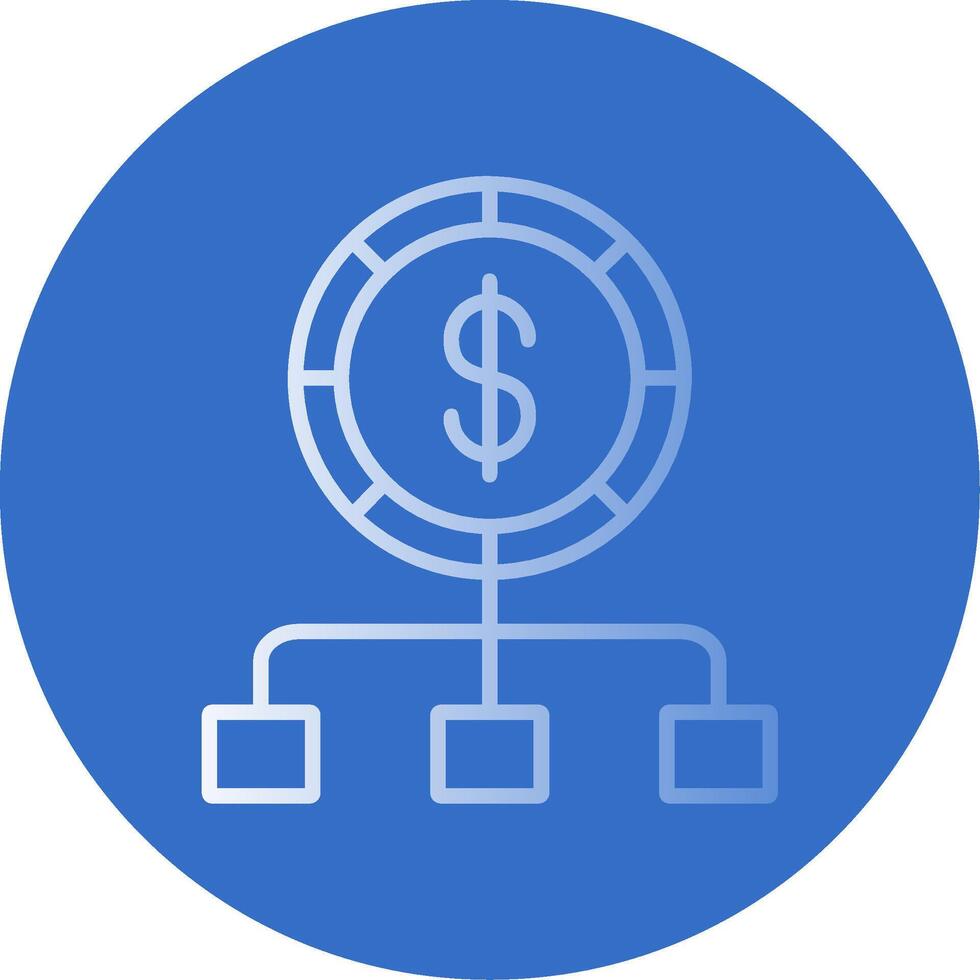 Budget Flat Bubble Icon vector
