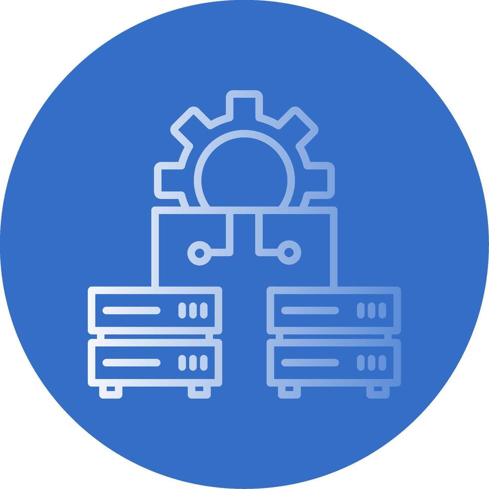 Data Management Flat Bubble Icon vector
