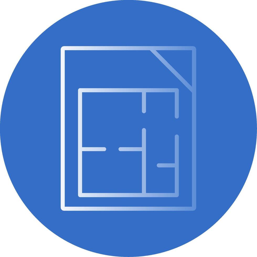 Floor Plans Flat Bubble Icon vector