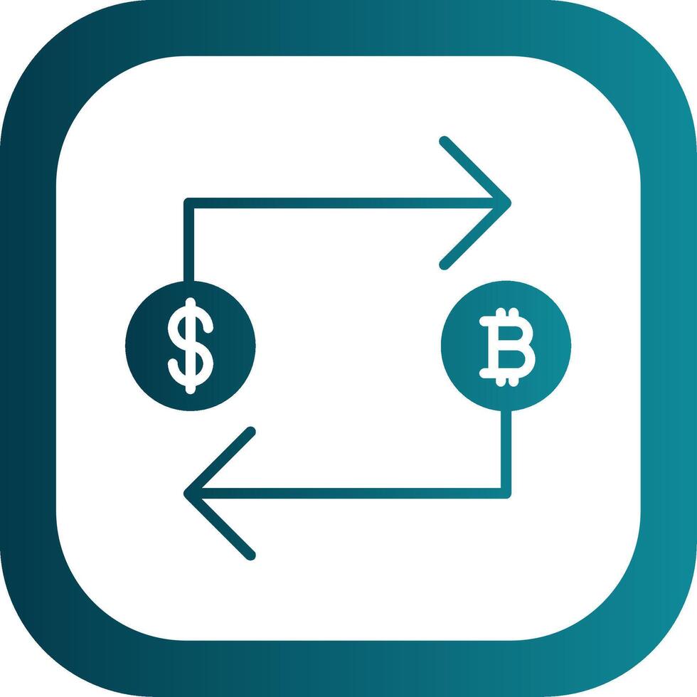 Bitcoin Exchange Filled Yellow Icon vector