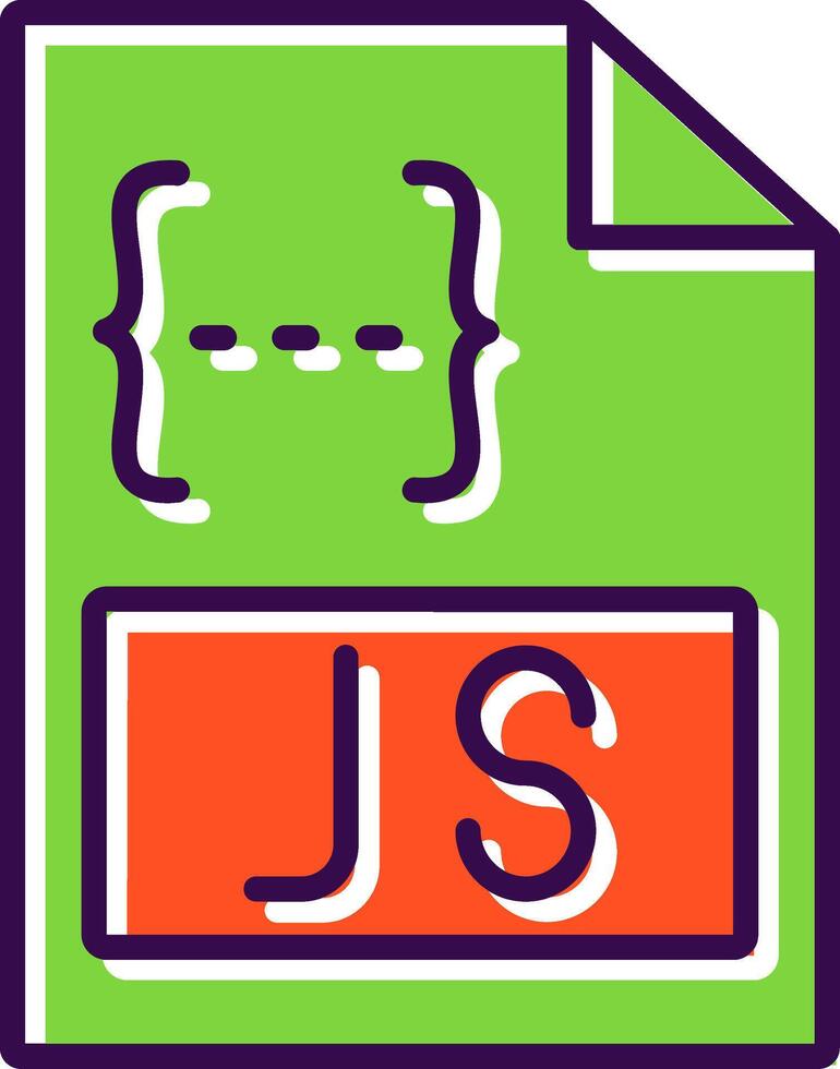 Js filled Design Icon vector