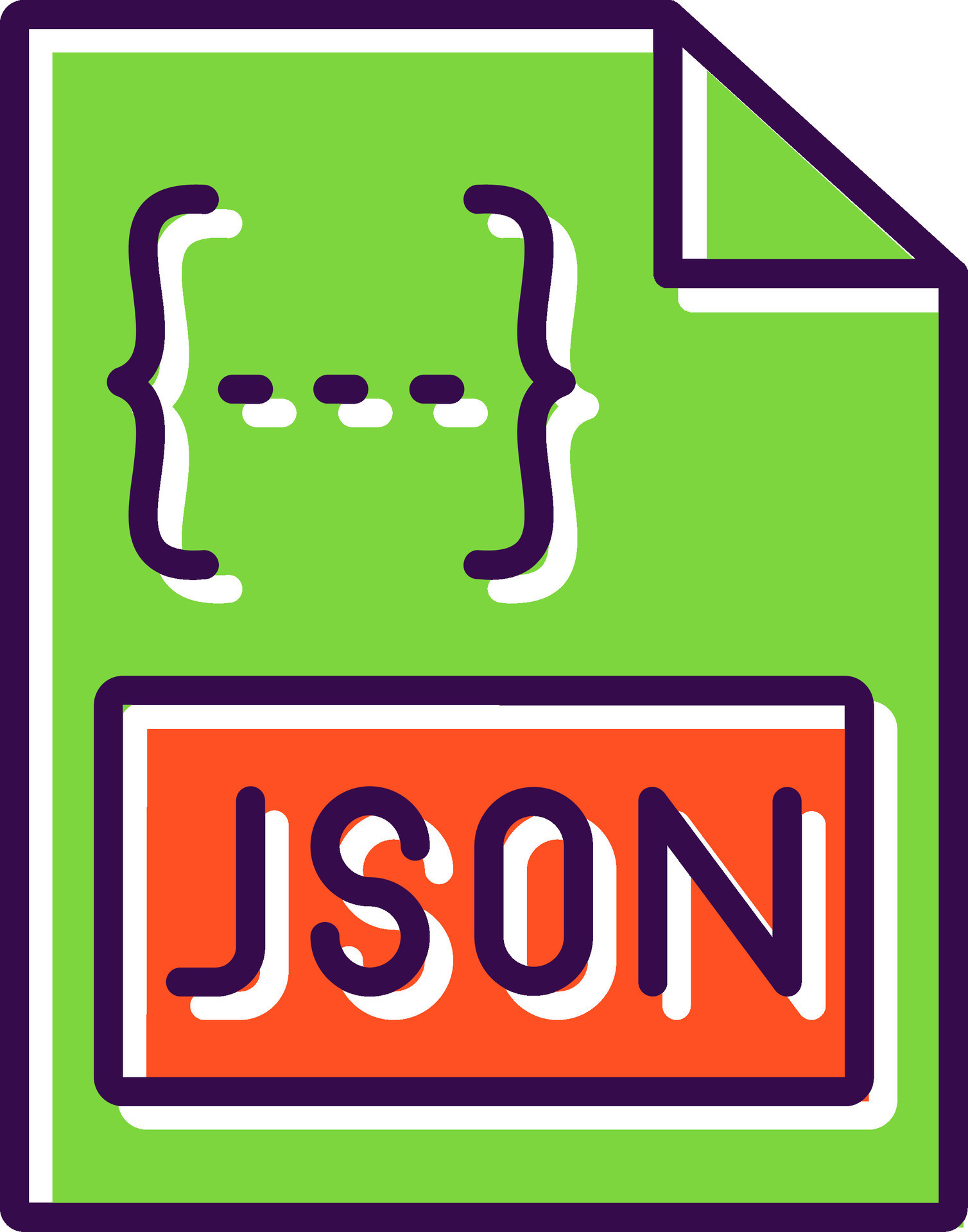 Json filled Design Icon 44094963 Vector Art at Vecteezy