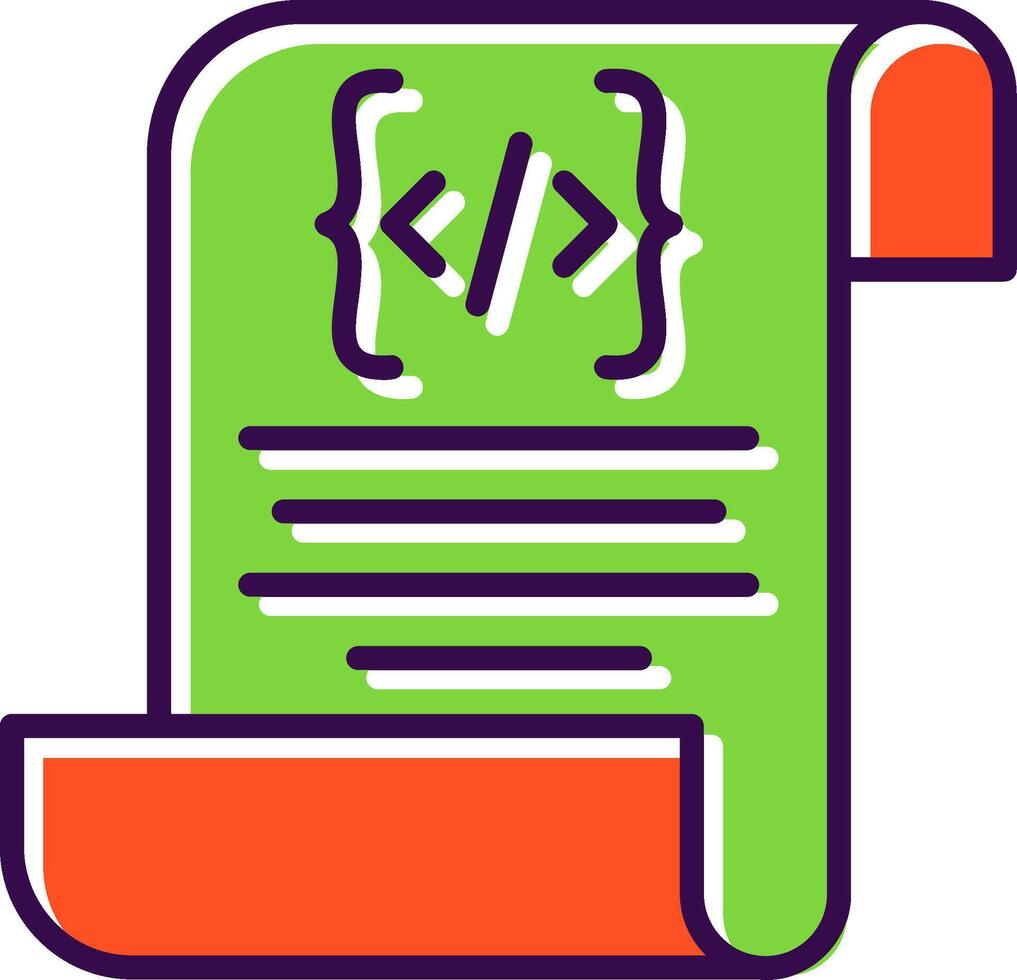 Script filled Design Icon 44094965 Vector Art at Vecteezy