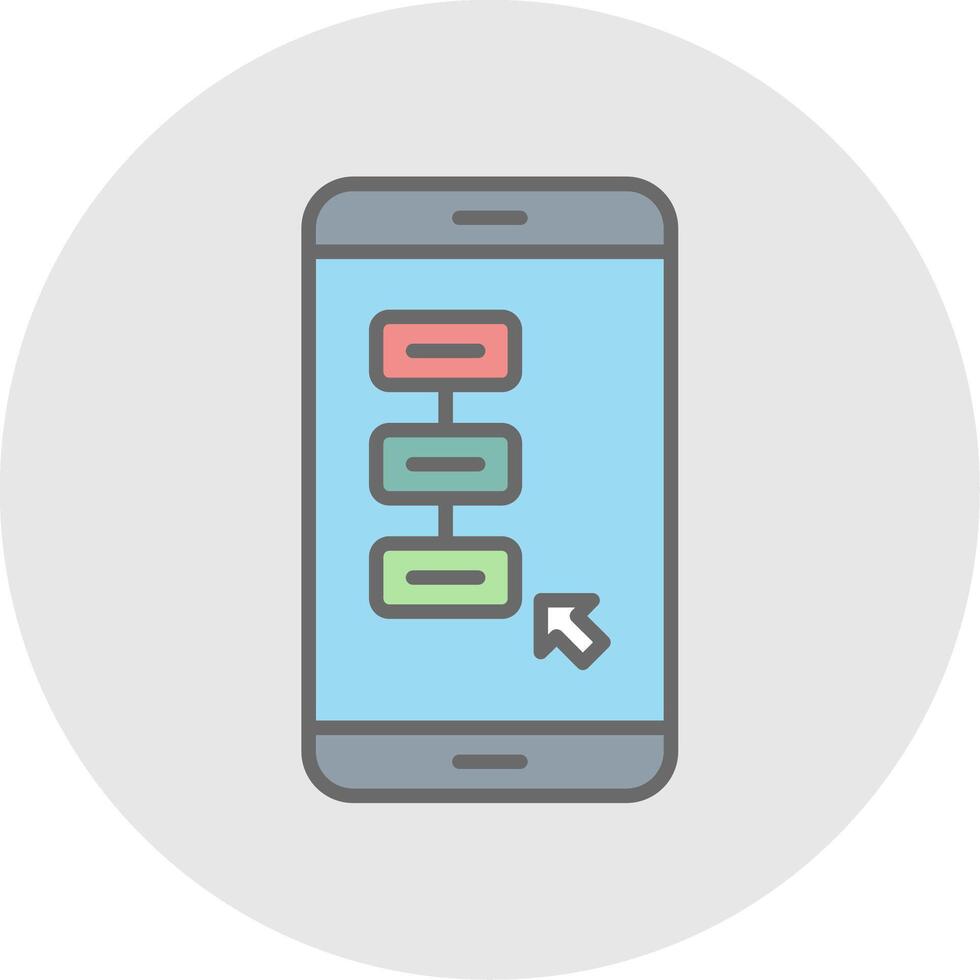 Tasks Line Filled Light Icon vector