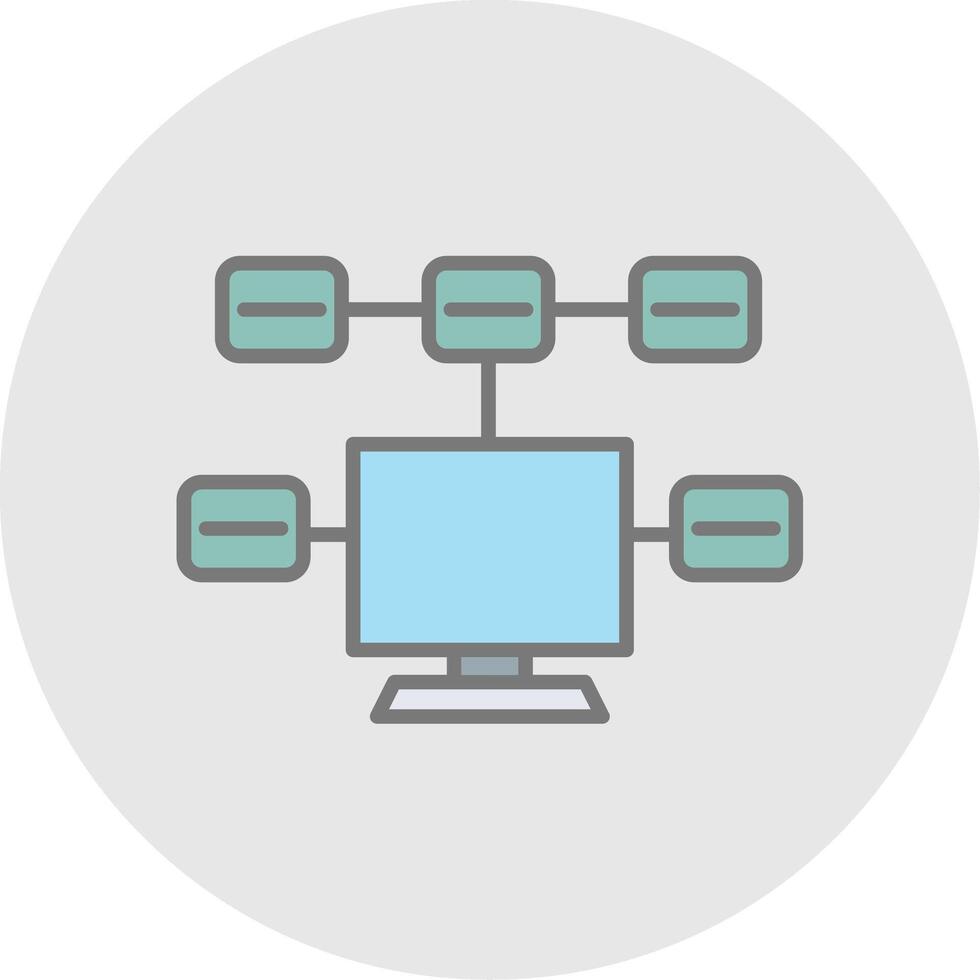 Tasks Line Filled Light Icon vector