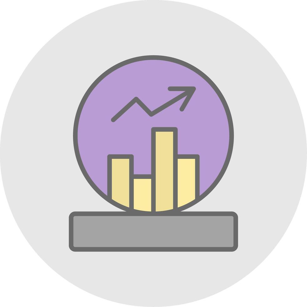 Ball Line Filled Light Icon vector