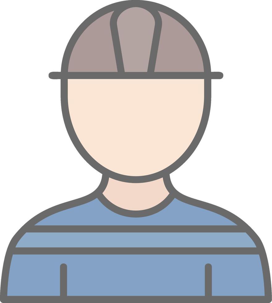 Architect Line Filled Light Icon vector