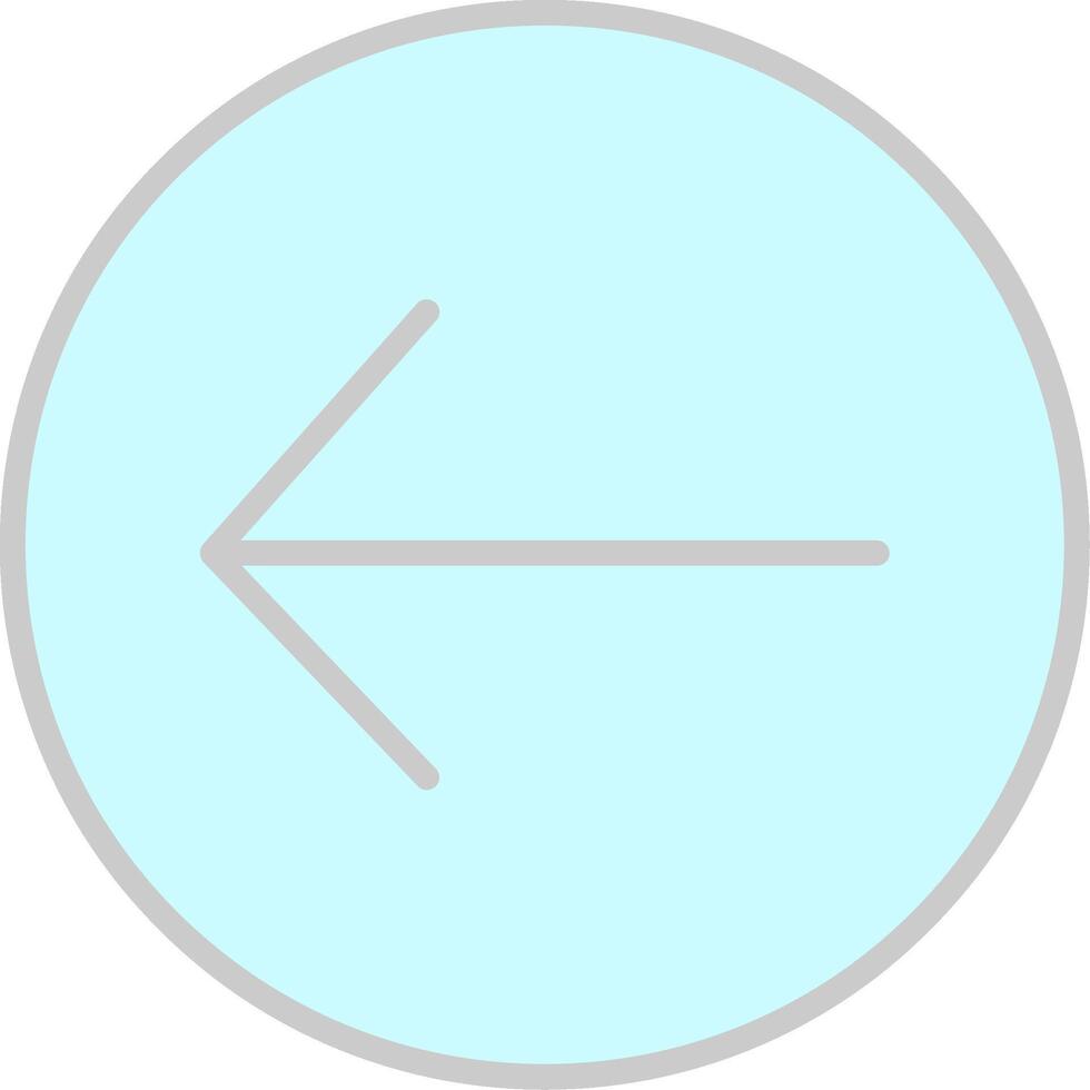 Left Arrow Line Filled Light Icon vector
