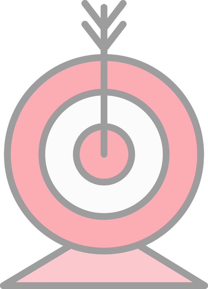 Targeting Line Filled Light Icon vector