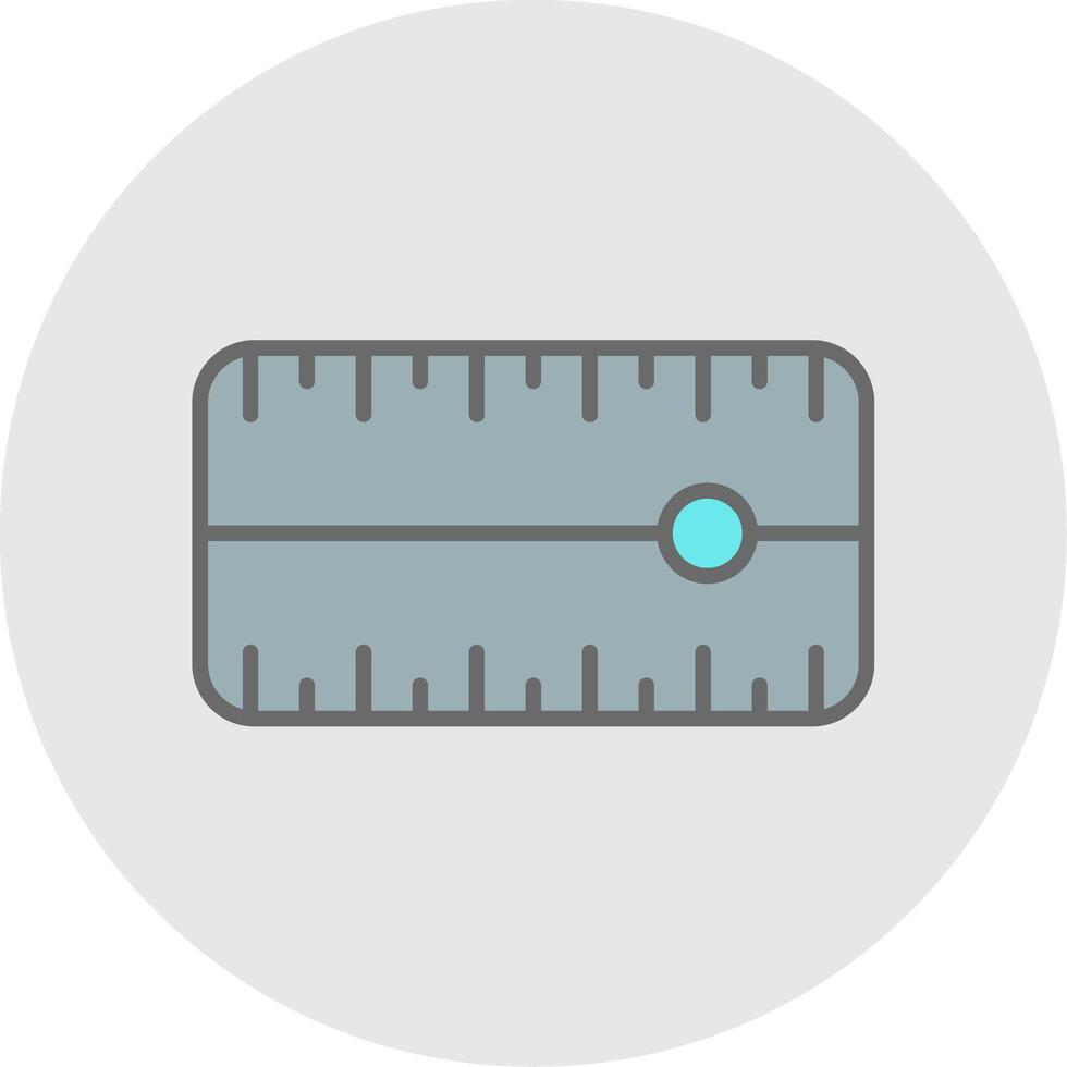 Dial Line Filled Light Icon vector