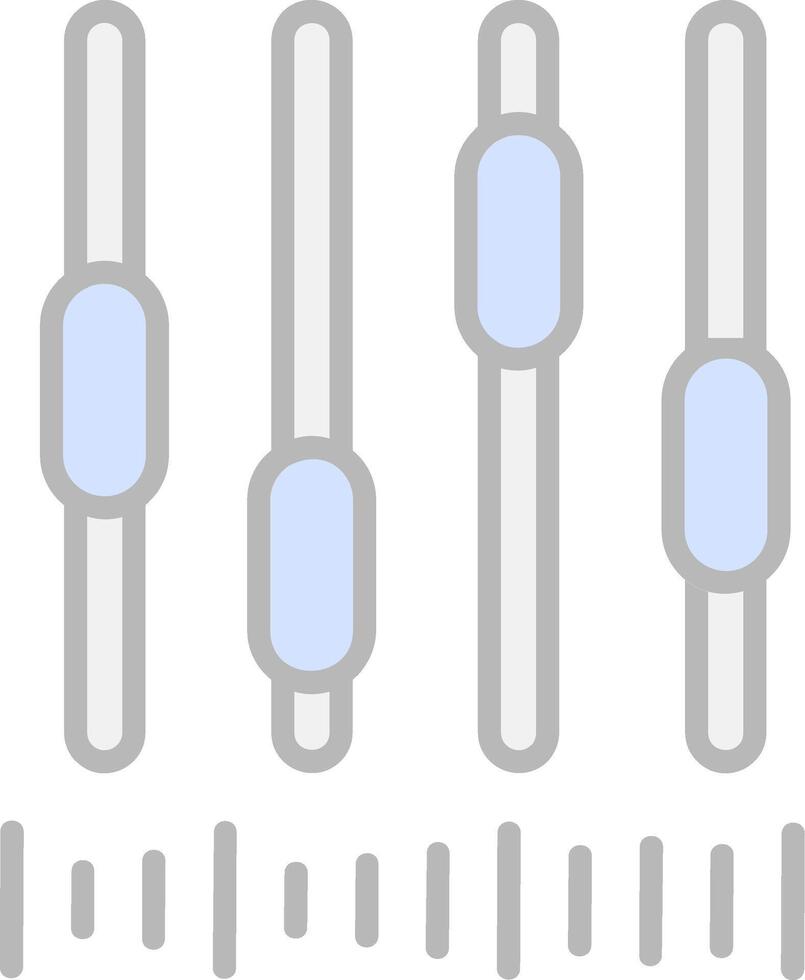 Music Bars Line Filled Light Icon vector