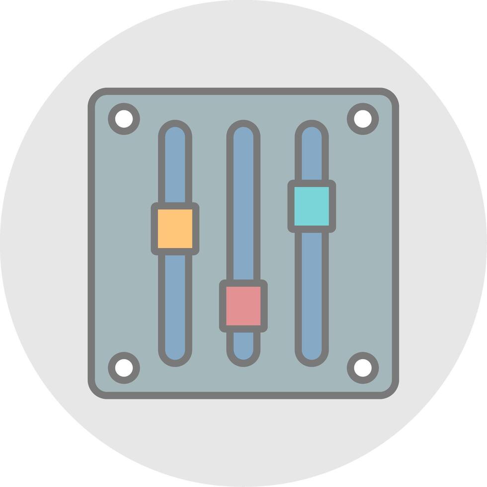 Gauge Line Filled Light Icon vector