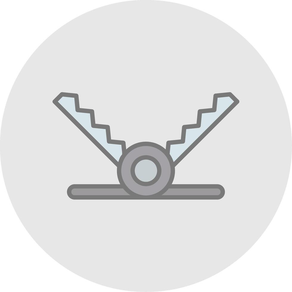 Trap Line Filled Light Icon vector
