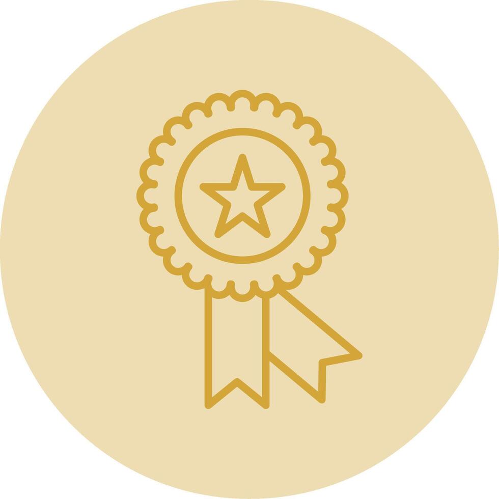 Premium Quality Line Yellow Circle Icon vector