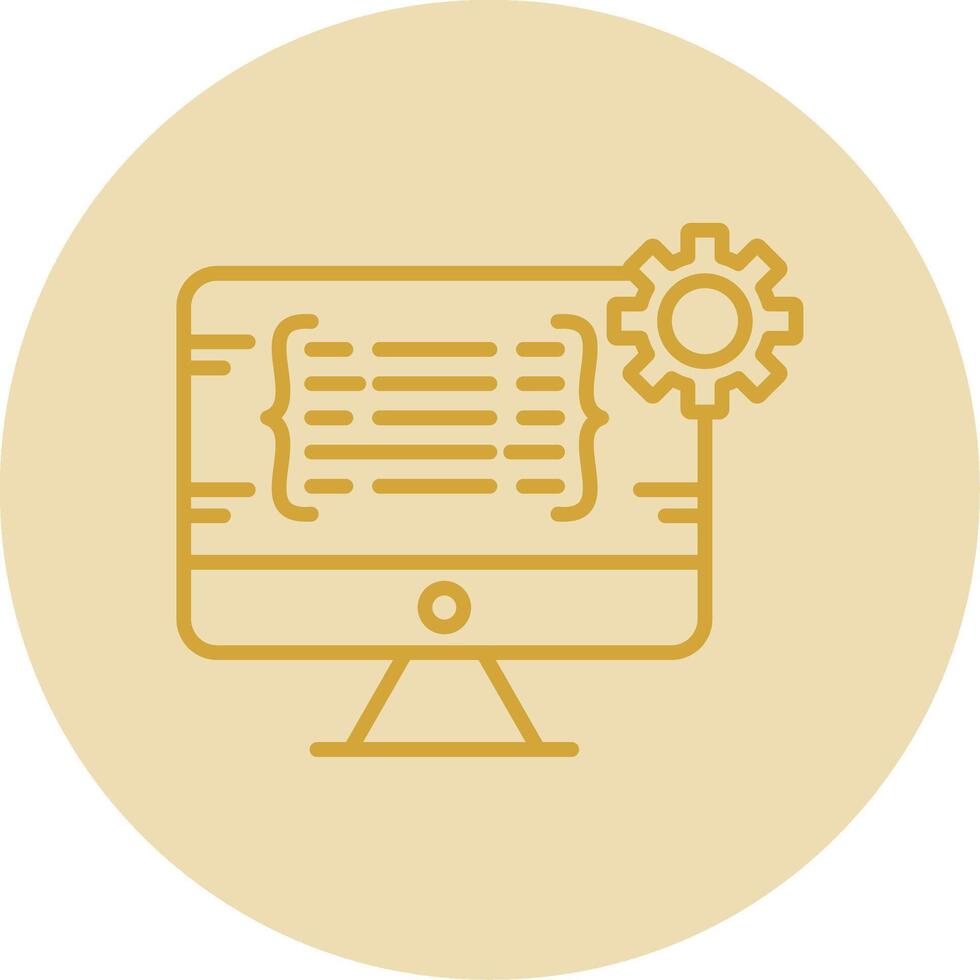 Programming Line Yellow Circle Icon 44096454 Vector Art at Vecteezy