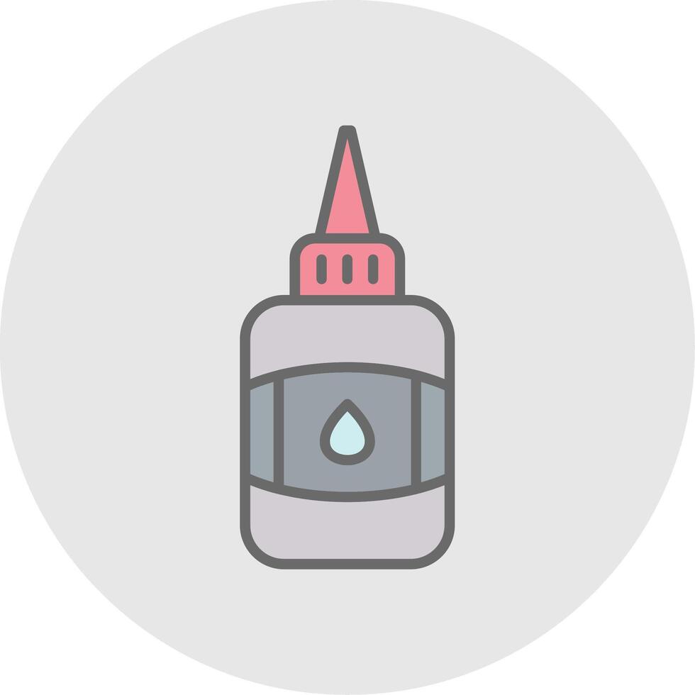 Glue Line Filled Light Icon vector