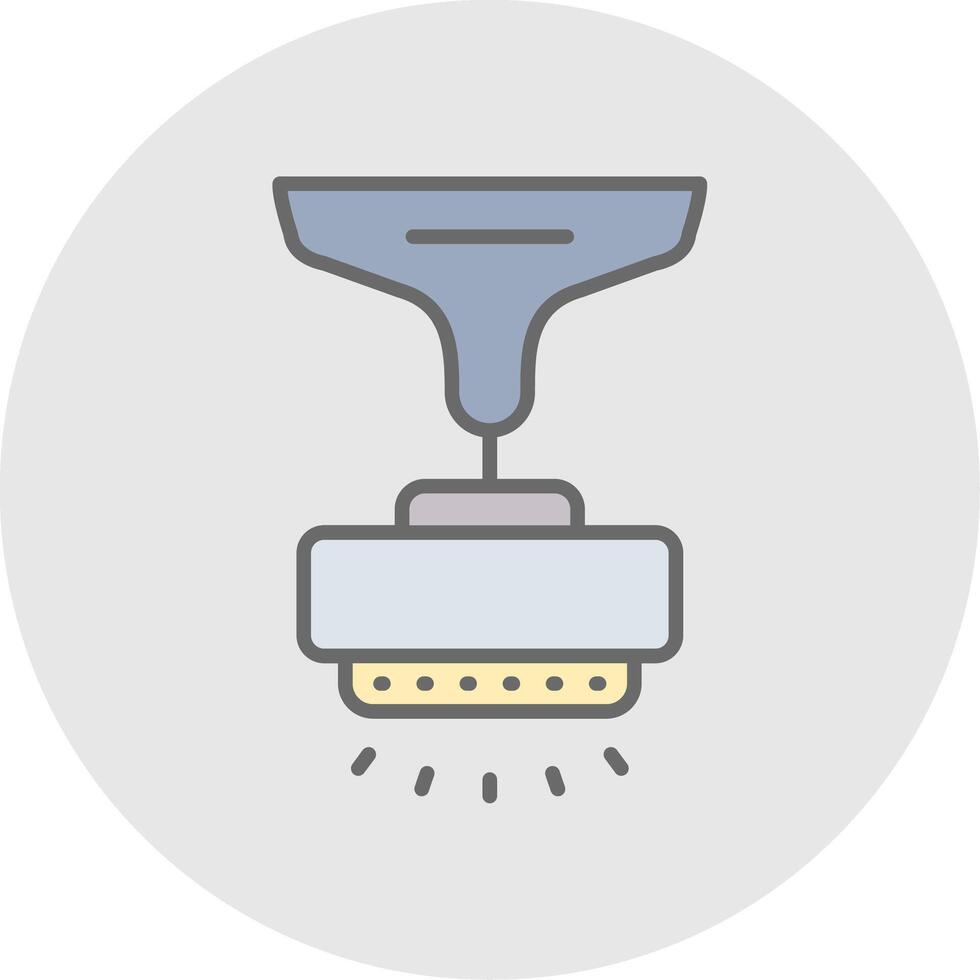 Lamp Line Filled Light Icon vector