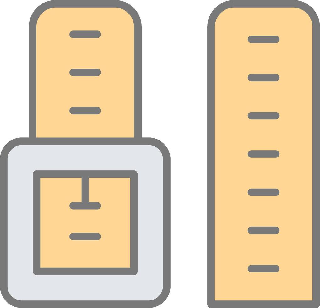 Watch Strap Line Filled Light Icon vector