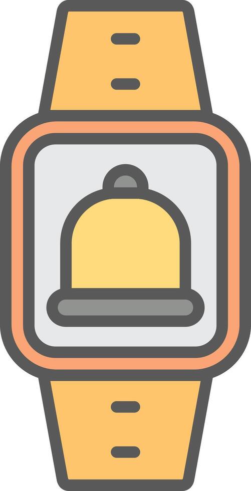 Notification Line Filled Light Icon vector