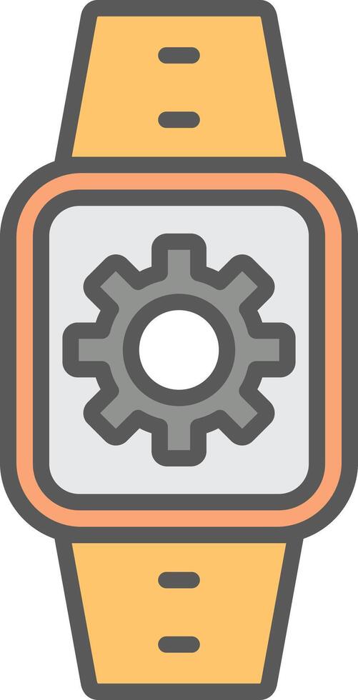 Settings Line Filled Light Icon vector
