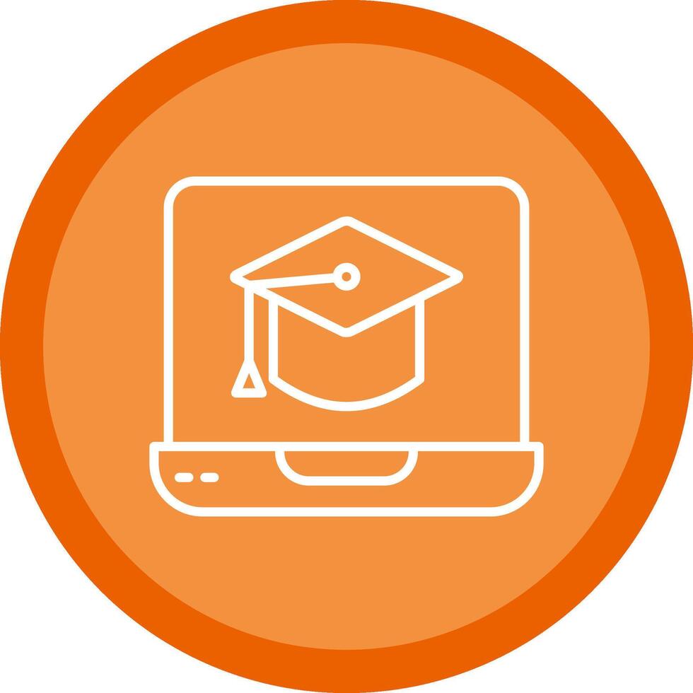 Education Line Multi Circle Icon vector