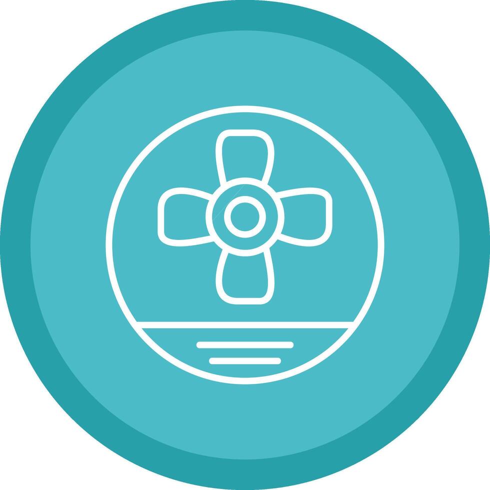 Propeller Line Multi Circle Icon vector