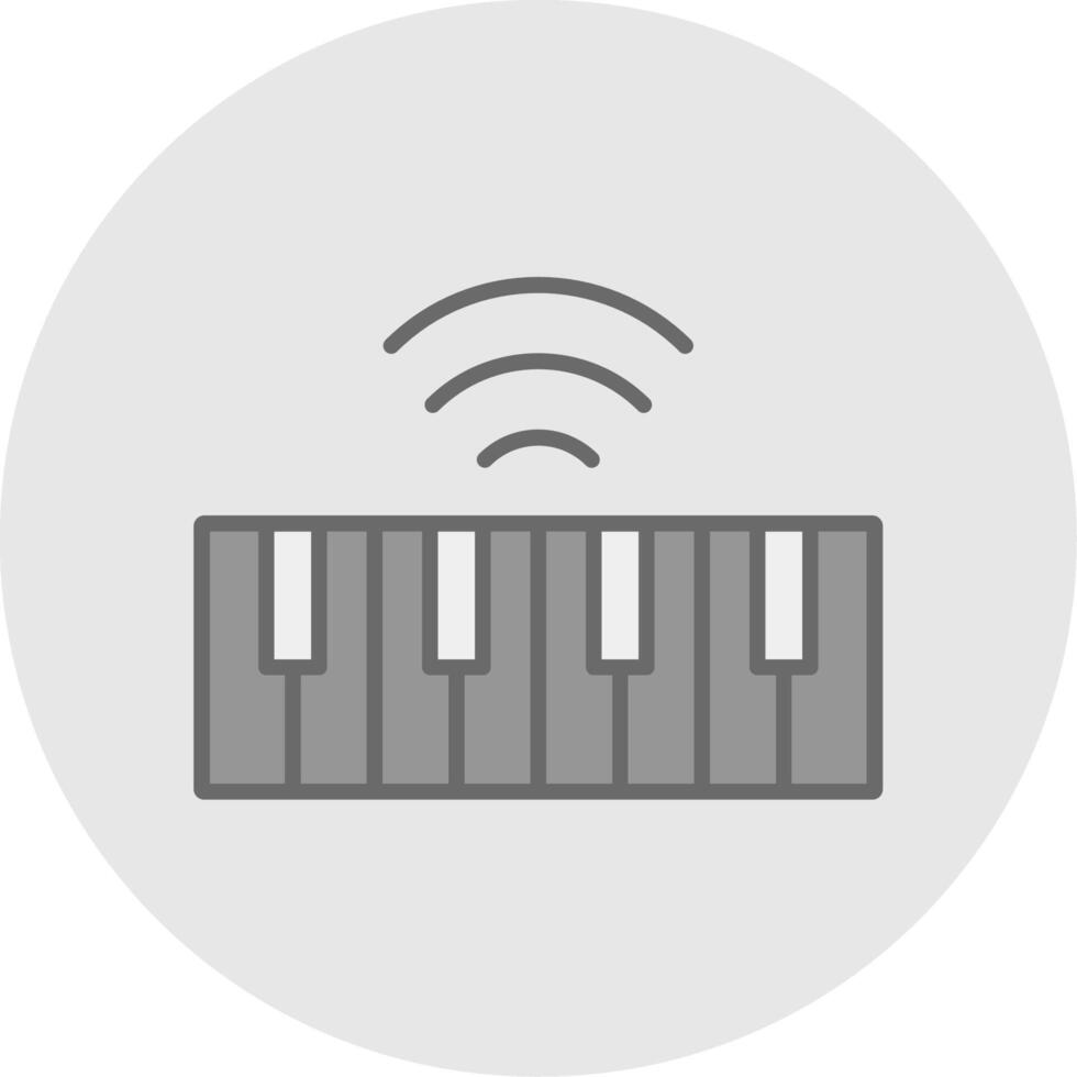 Keyboard Line Filled Light Icon vector