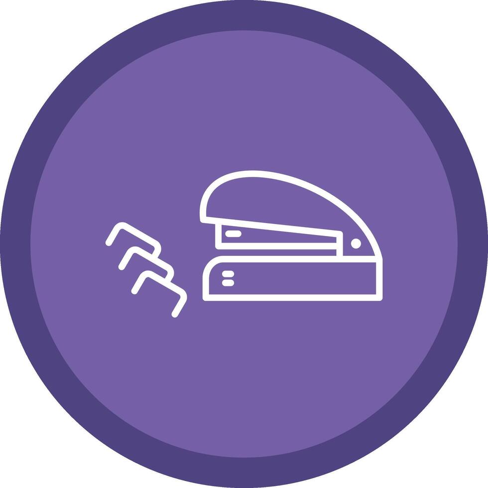 Staples Line Multi Circle Icon vector