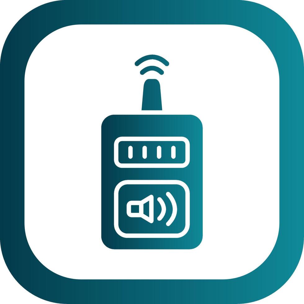 Device Glyph Gradient Corner Icon vector