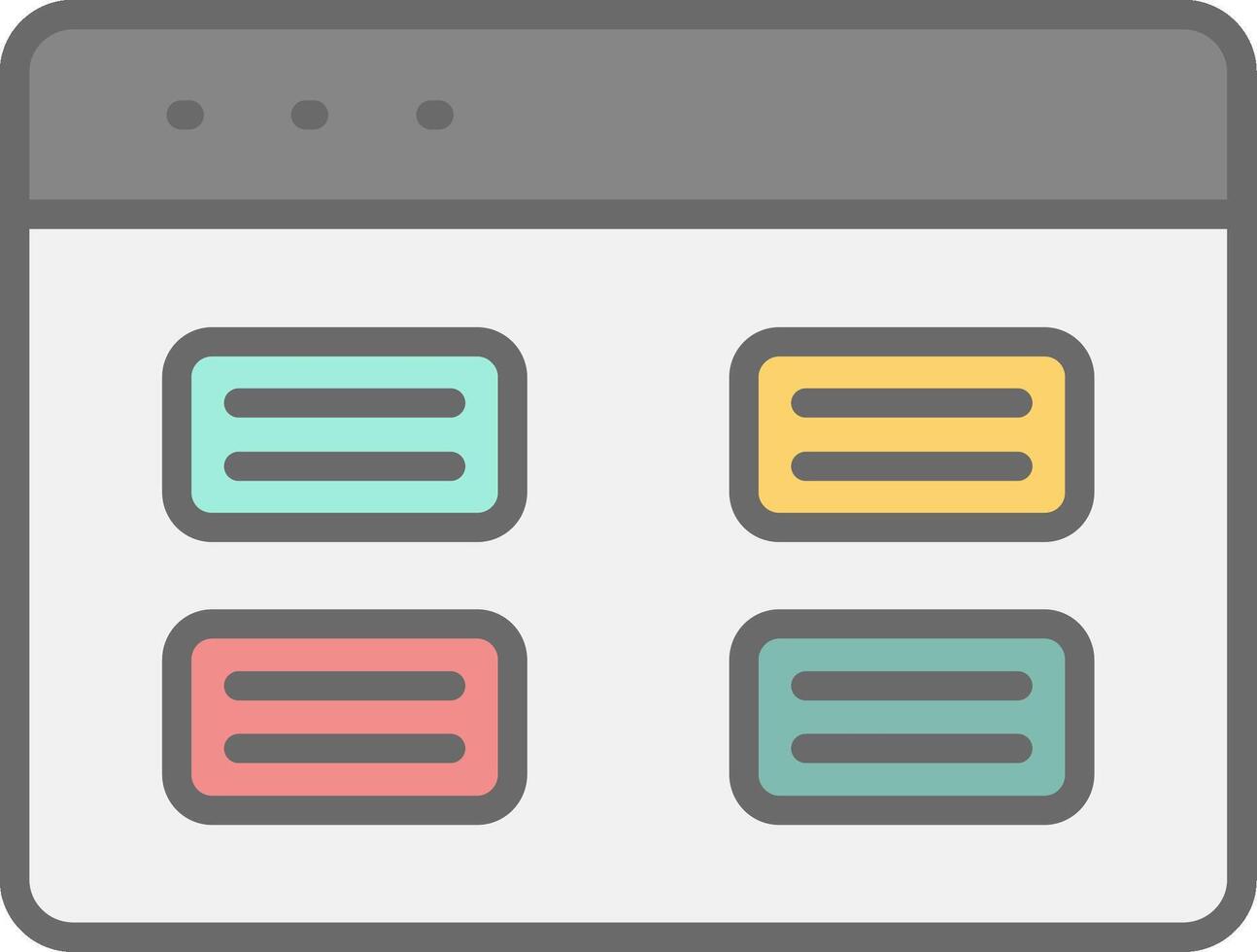 Tasks Line Filled Light Icon vector