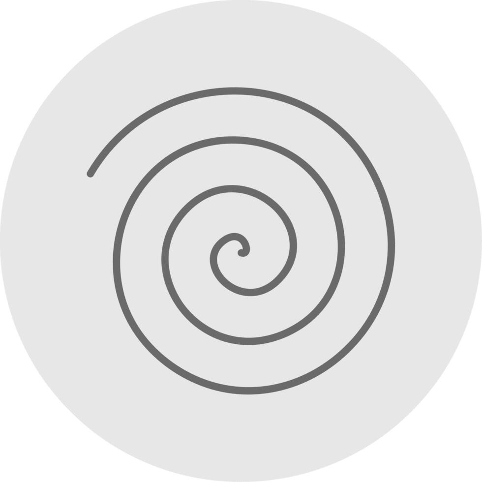 Spin Drum Line Filled Light Icon vector