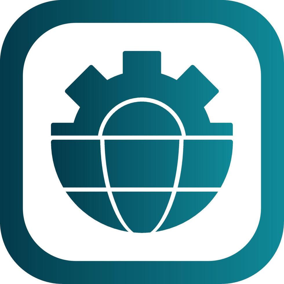 Water Supply Glyph Gradient Corner Icon vector