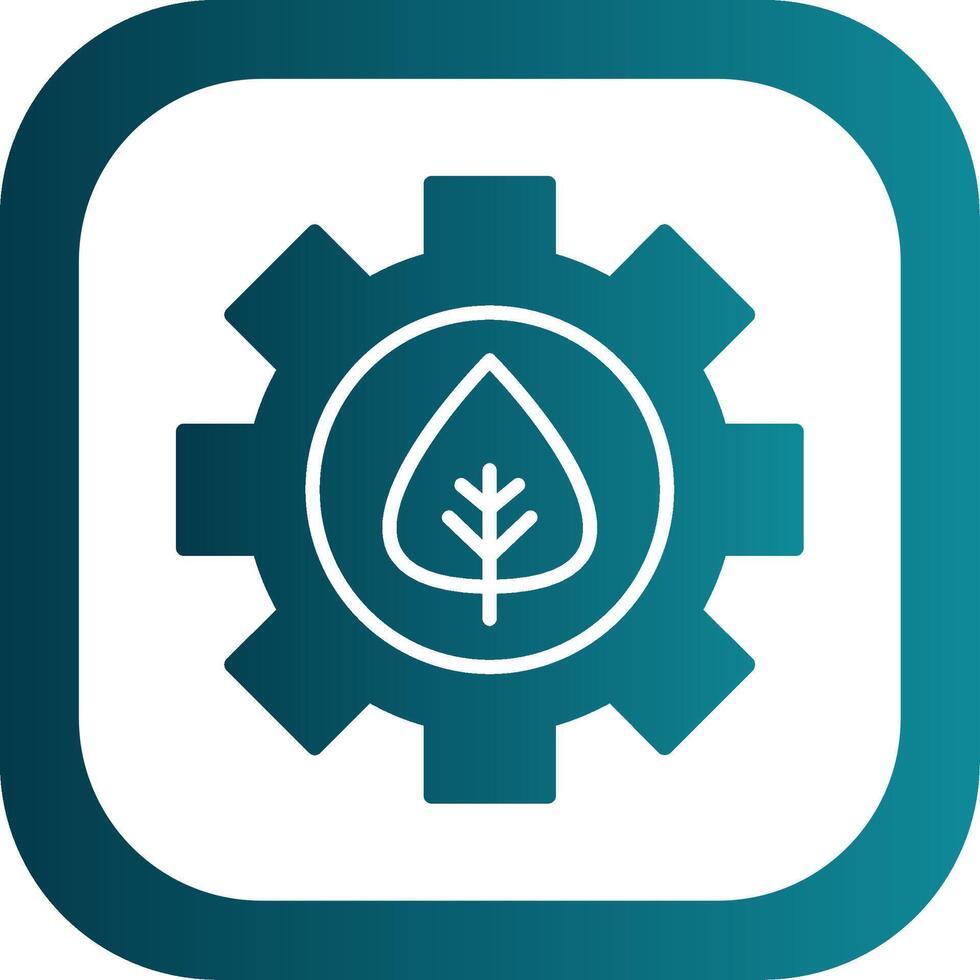 Offshore Platform Glyph Gradient Corner Icon vector