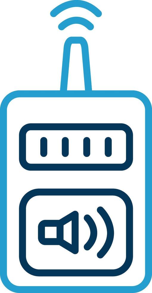 Device Line Blue Two Color Icon vector
