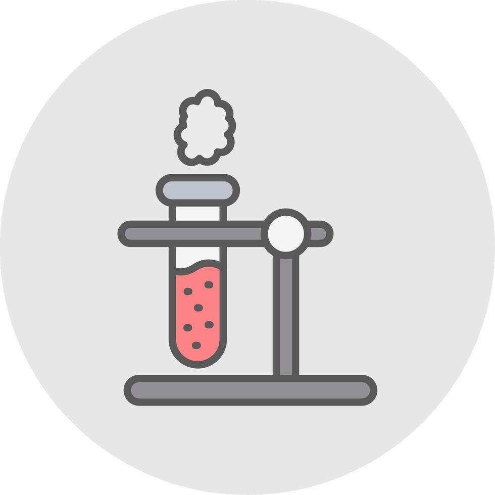 Test Tube Line Filled Light Icon vector