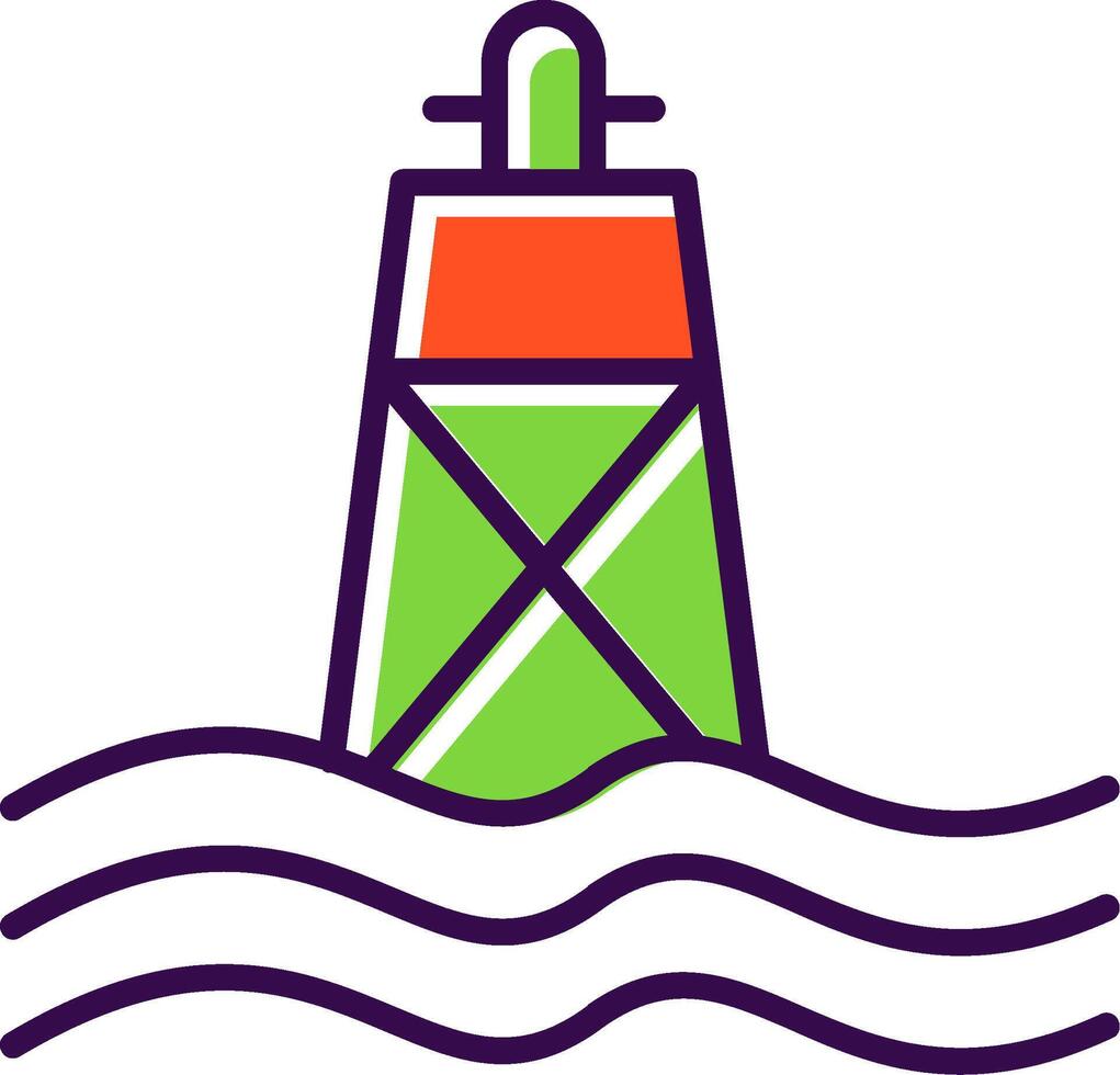 Buoy filled Design Icon vector