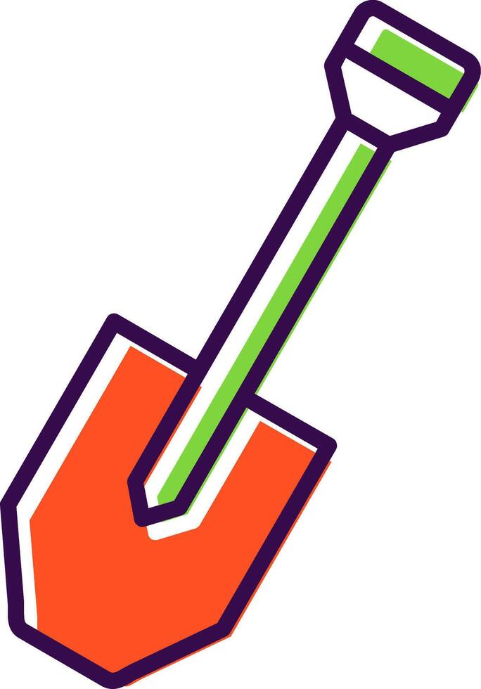 Spade filled Design Icon vector