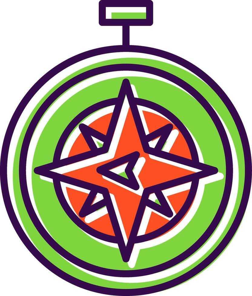 West filled Design Icon vector