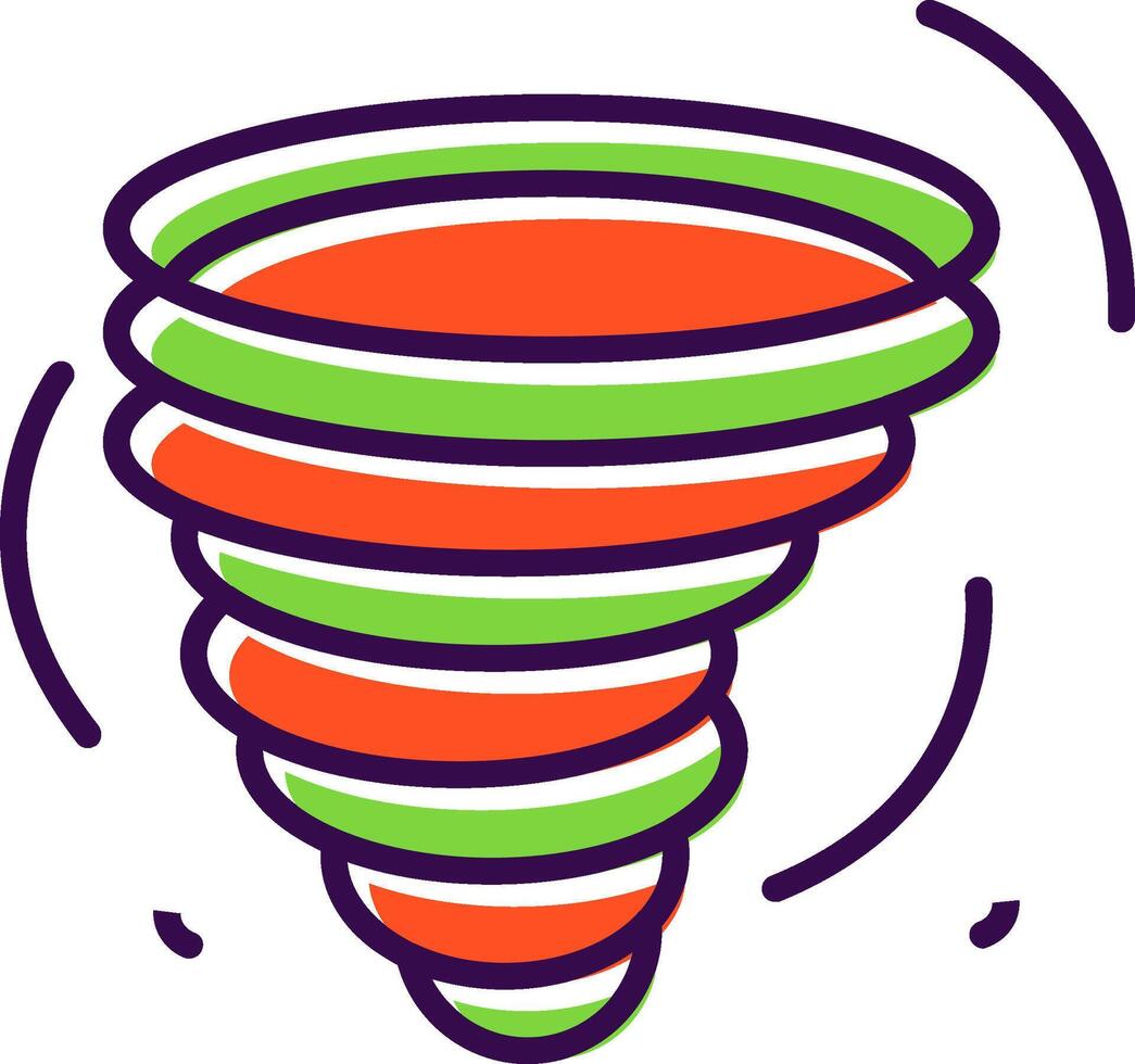 Hurricane filled Design Icon vector